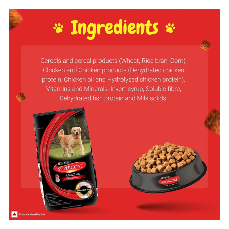 Purina Supercoat Adult All Breed Chicken Dry Dog Food 2.5kg - Image 6