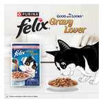 Purina Felix Salmon Gravy Lover, Wet Adult Cat Food, Pack of 12 (12x70g) Photo 6