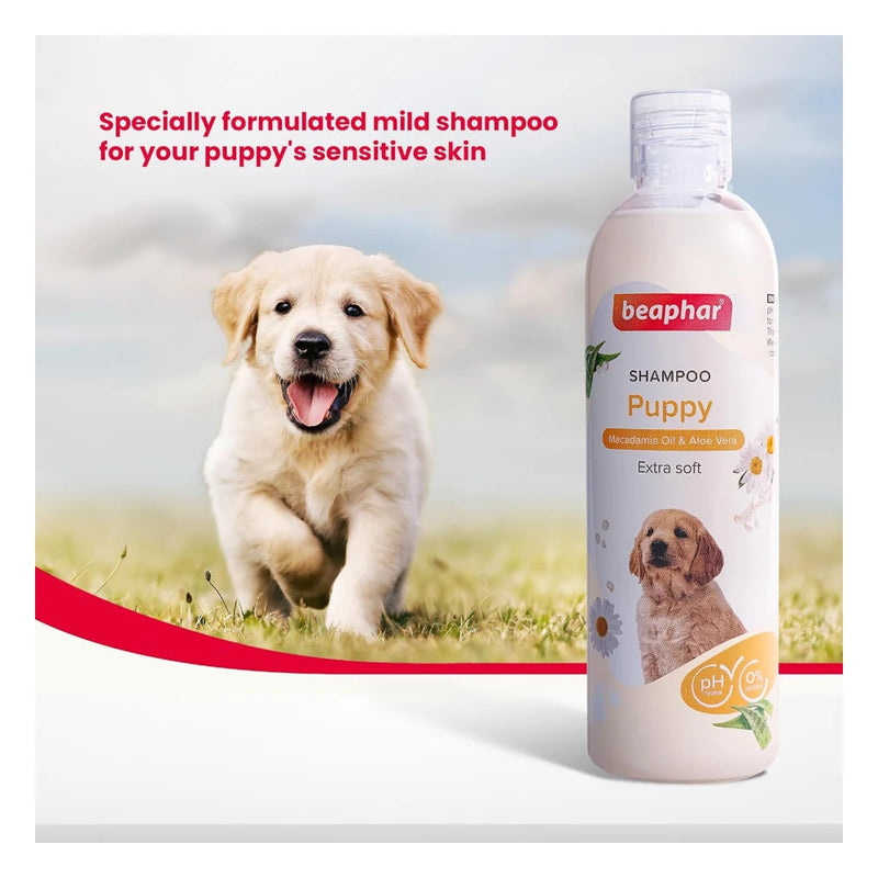 Beaphar Puppy Shampoo with Macadamia Oil & Aloe Vera 250ml - Image 4