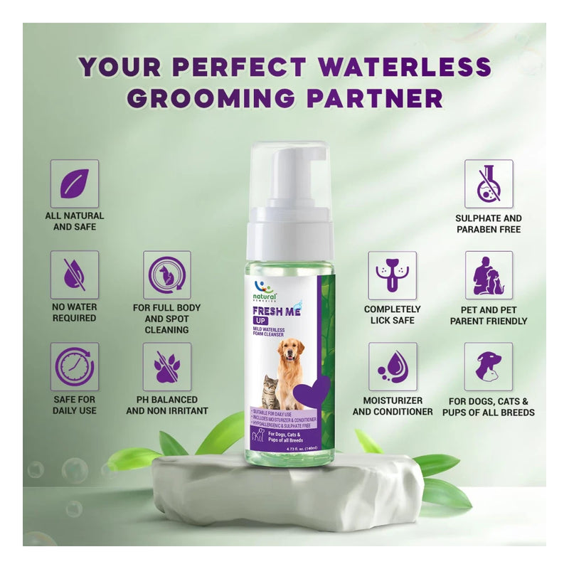 Natural Remedies Fresh Me Up Waterless Shampoo for Dogs & Cats - Image 6