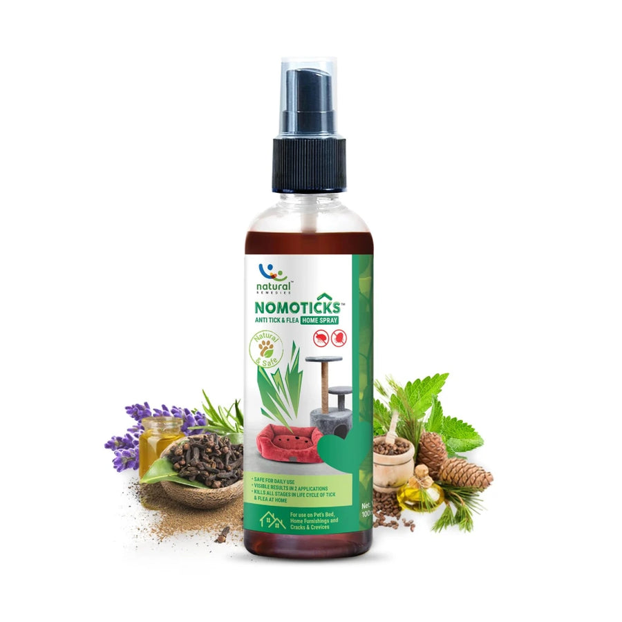 Natural Remedies Nomoticks Anti-Tick & Flea Body Spray for Dogs & Cats