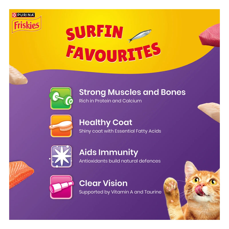 Purina Friskies Surfin' Favourites Adult Dry Cat Food 6kg - Image 5