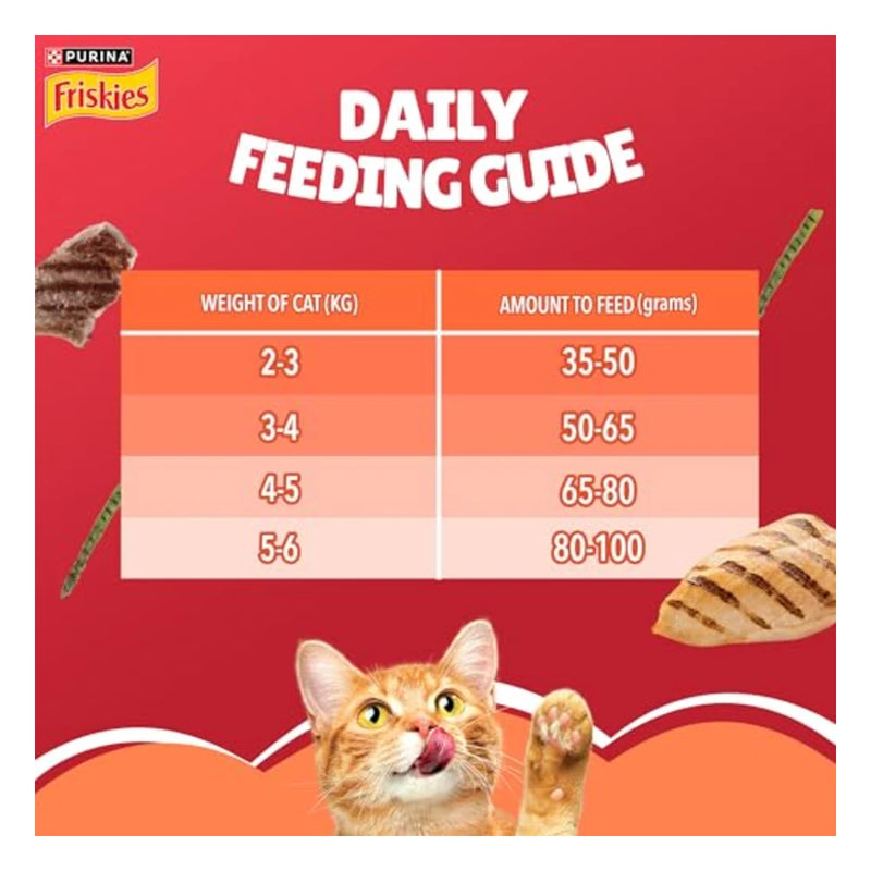 Purina Friskies Chicken & Meat Adult Dry Cat Food 10kg - Image 2