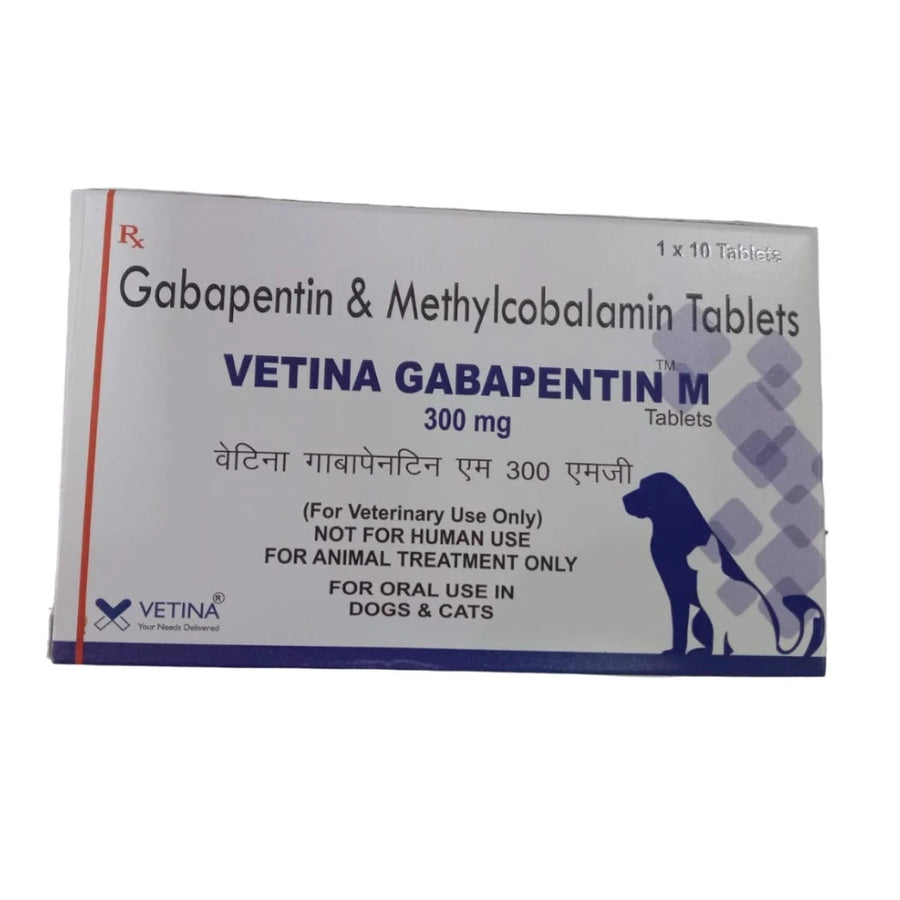Vetina Gabapentin M Tablets 300 mg (10 x 1 x 10 tablets)