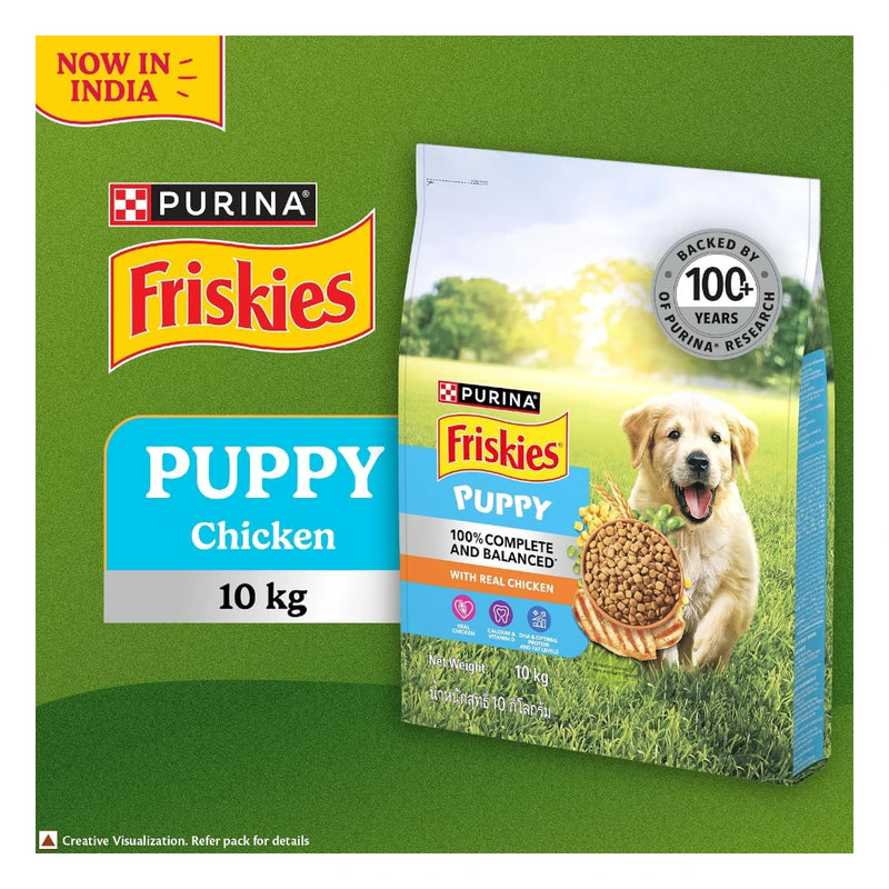 Purina Friskies Chicken & Meat Puppy Dry Dog Food 10kg - Image 9