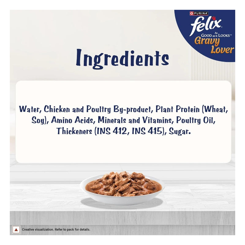 Felix Adult Chicken Wet Cat Food 70g - Image 9