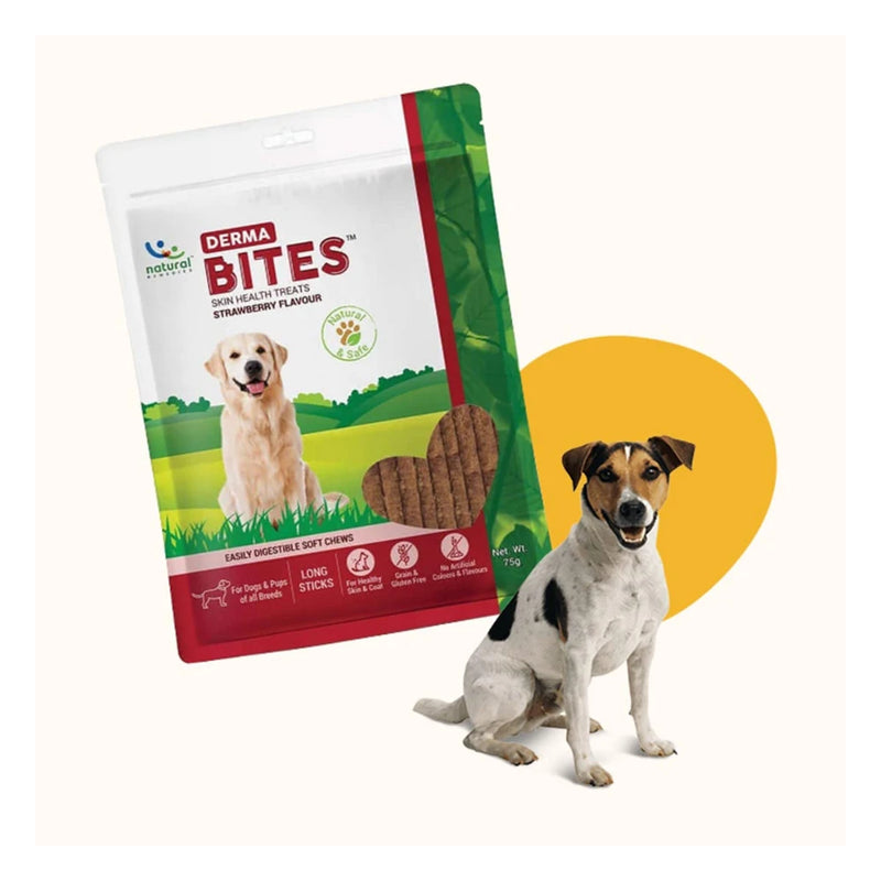 Natural Remedies Derma Bites Skin & Coat Dog Treats 75g - Image 2