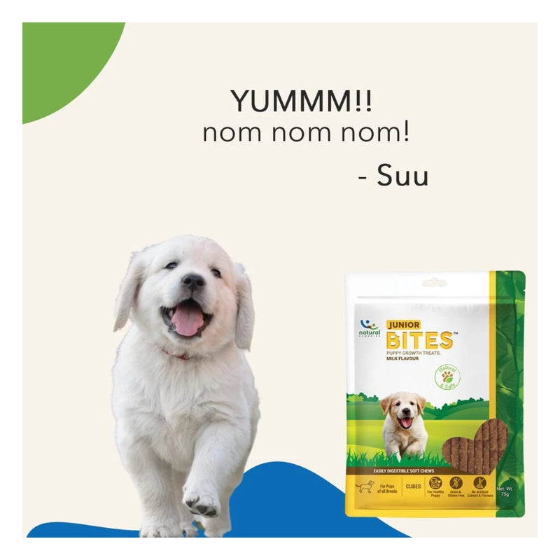 Natural Remedies Junior Bites Milk Flavour Puppy Treats 75g - Image 3