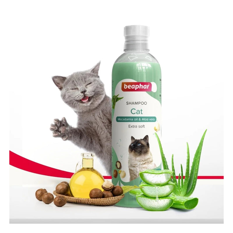 Beaphar Cat Shampoo with Macadamia Oil & Aloe Vera 250ml - Image 4