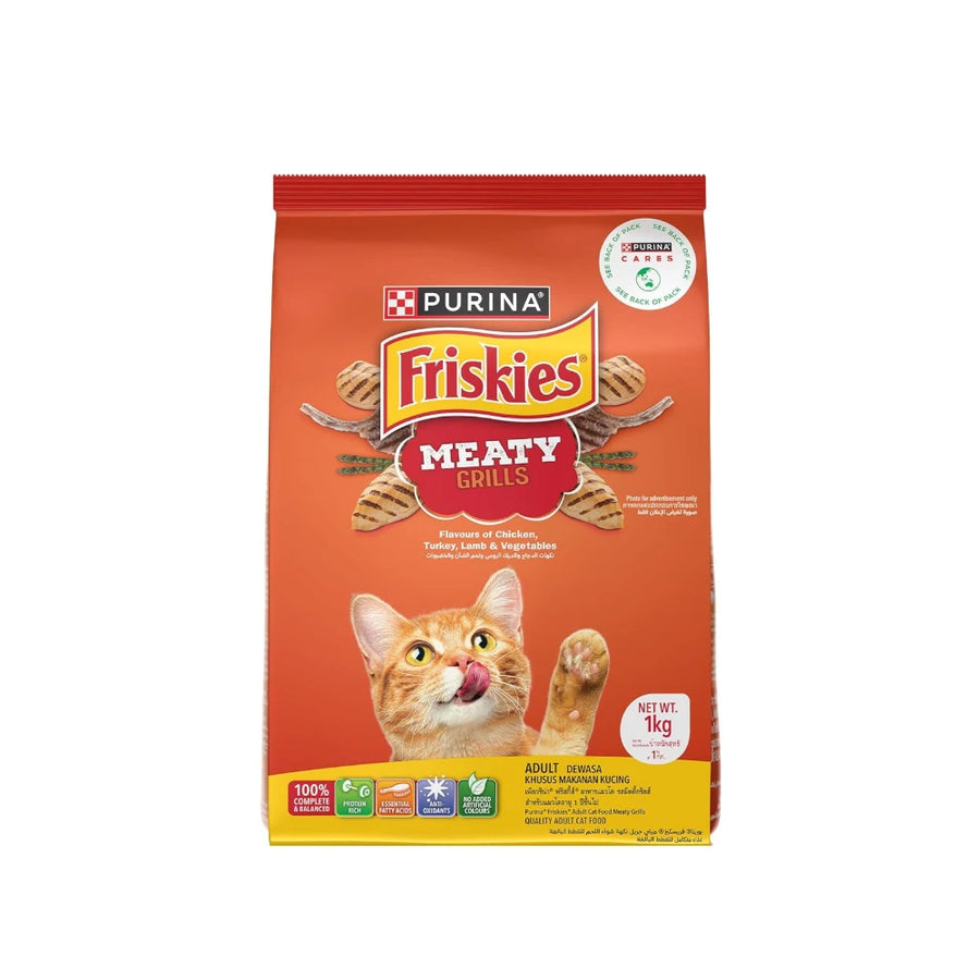 Purina Friskies Meaty Grills Adult Dry Cat Food 1kg
