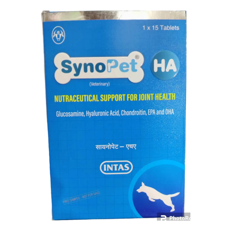 Intas Synopet Joint Care Tablets for Dogs & Cats – 15 Tablets