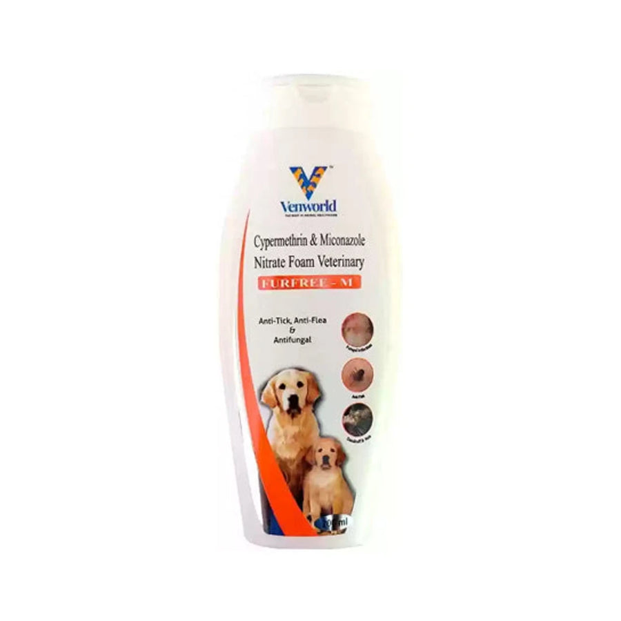 Venky's Fur-Free-M Anti-Tick & Antifungal Dog Shampoo 200ml