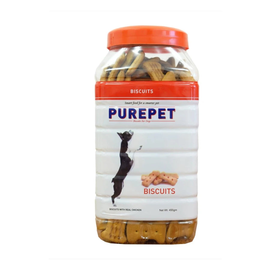 Purepet Biscuits Chicken Flavor Jar