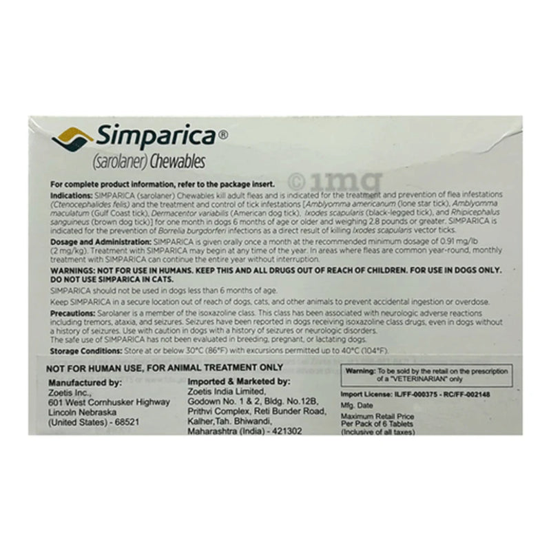 Simparica 80 mg | 6 chewables - Image 2