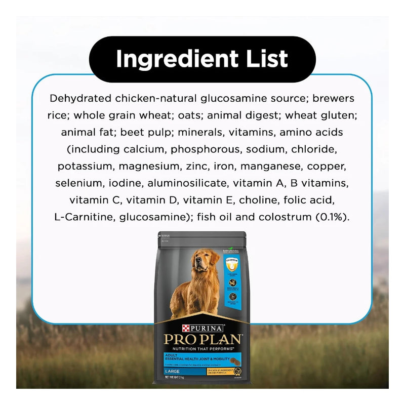 Purina Pro Plan Adult Large Breed Dry Dog Food 3kg - Image 9
