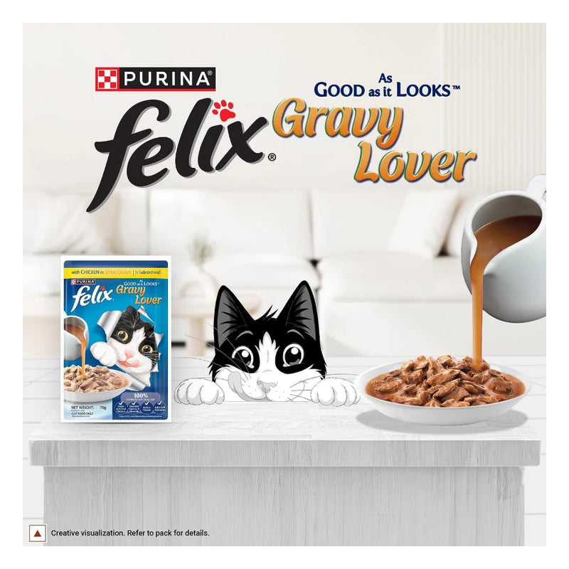 Felix Adult Chicken Wet Cat Food 70g - Image 6