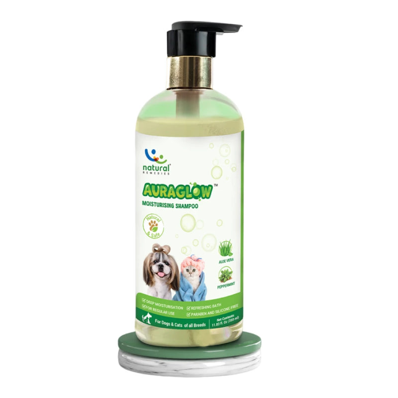 Natural Remedies Auraglow Moisturizing Shampoo for Dogs & Cats - Image 3