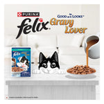 Purina Felix Tuna Gravy Lover, Wet Food for Adult Cats, Pack of 12 (12x70g) Photo 6