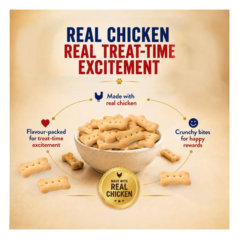 Purepet Biscuits Chicken Flavor Jar - Image 12