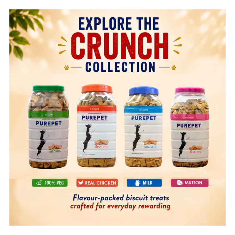 Purepet Biscuits Chicken Flavor Jar - Image 4