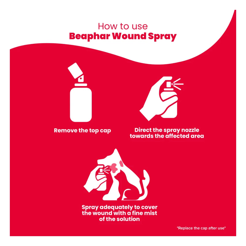 Beaphar Povidone-Iodine Wound Solution Spray for Dogs & Cats 125ml - Image 6