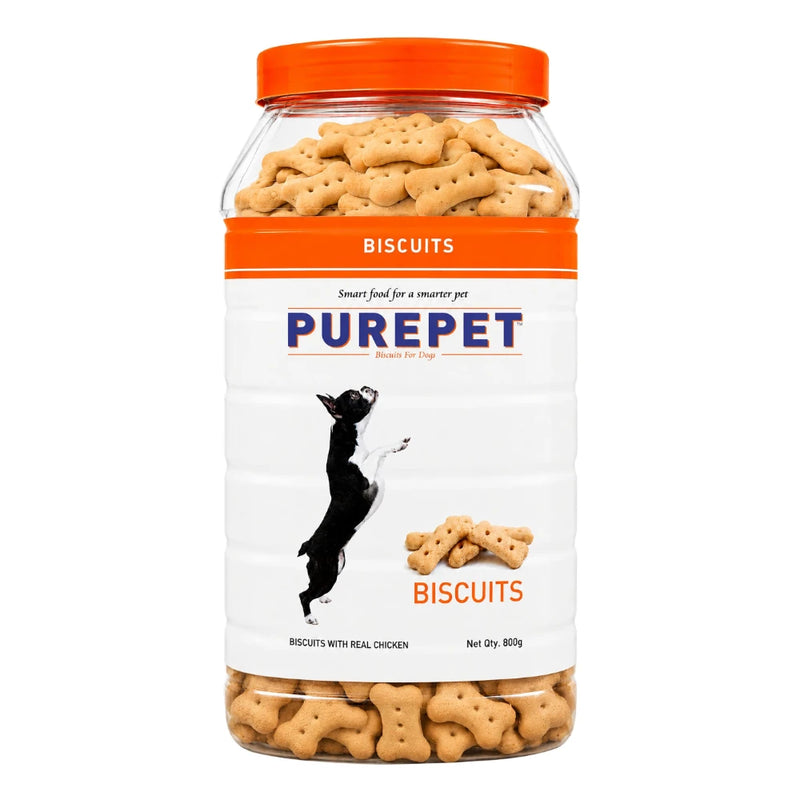 Purepet Biscuits Chicken Flavor Jar - Image 2