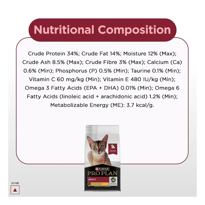 Purina Pro Plan Indoor Adult Chicken Dry Cat Food 1.2kg - Image 7