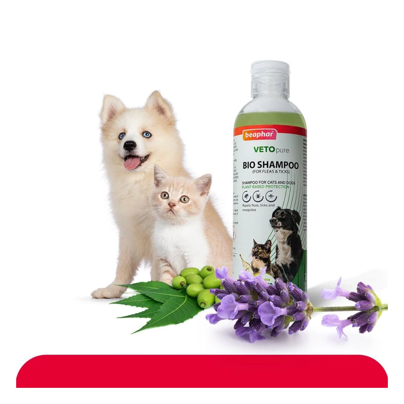 Beaphar VetoPure Bio Flea & Tick Shampoo for Dogs & Cats 250ml - Image 6
