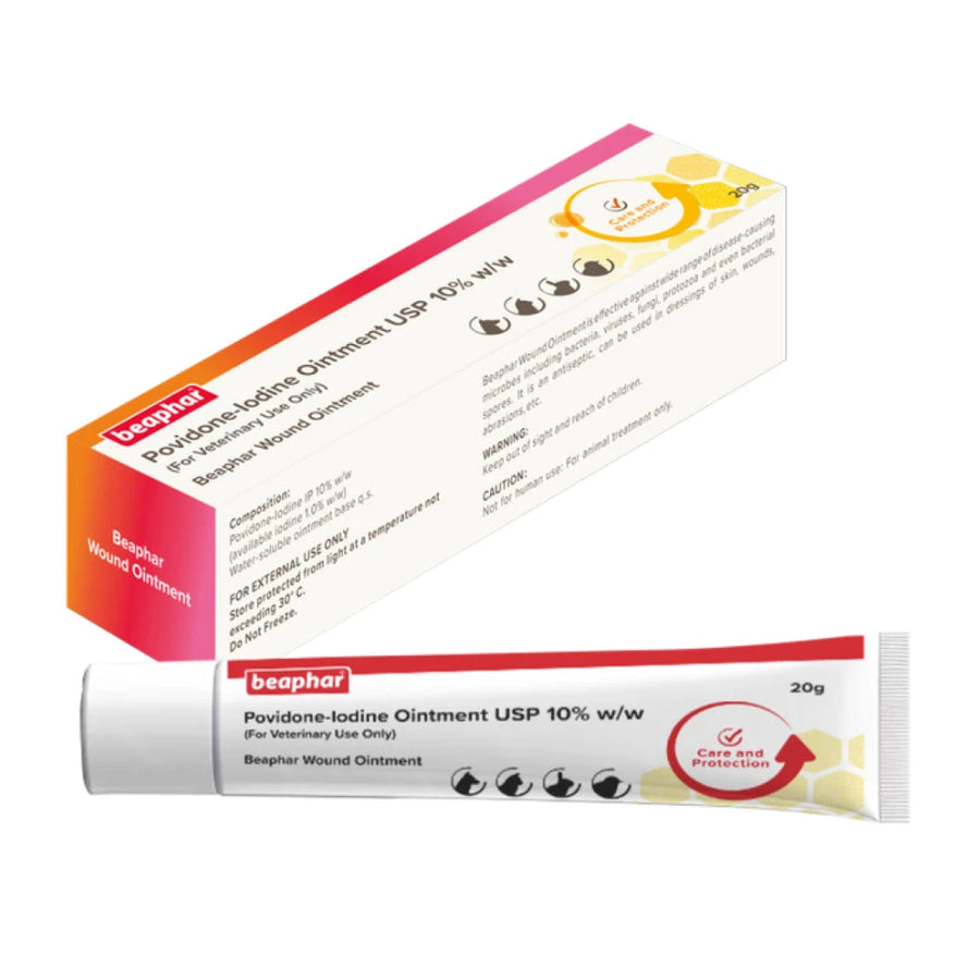 Beaphar Povidone-Iodine Wound Ointment for Dogs & Cats 20g