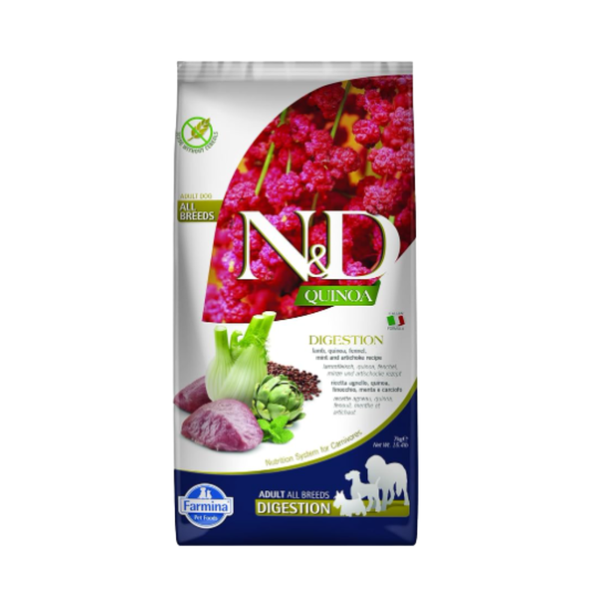 N&D Quinoa Digestion Lamb Adult Dog Dry Food Ingredients