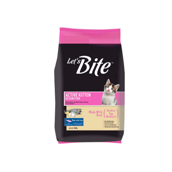 Let's Bite Active Kitten Ocean Fish Cat Dry Food-400g Ingredients