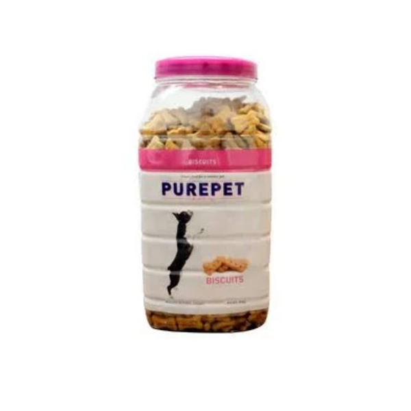 Purepet Dog Treats Biscuits Muttton Flavour 455g - Jar Ingredients