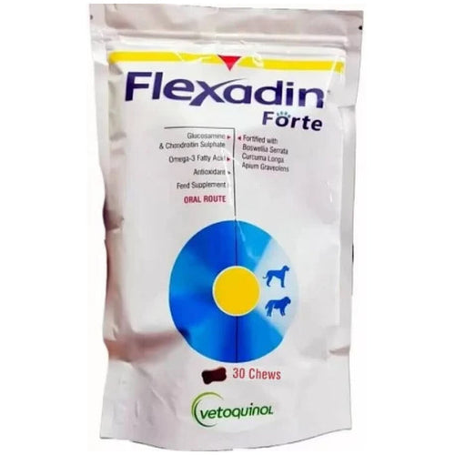Vetoquinol Flexadin Forte, 30 Chewable Tablet For Joint Support.
