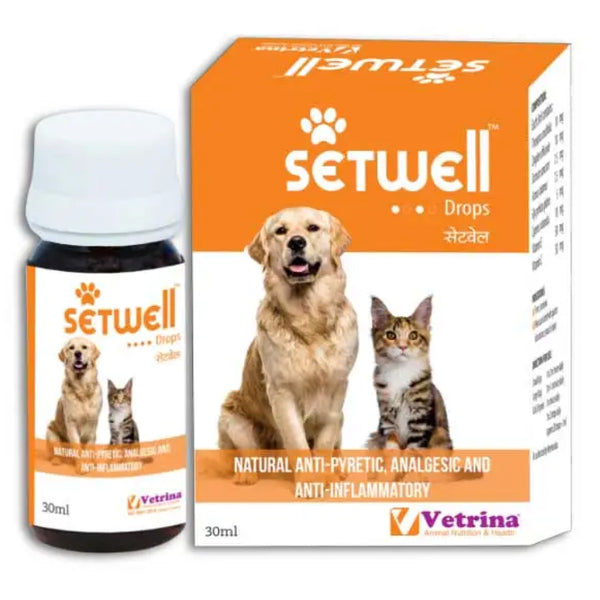 Vetrina Setwell Drops for Dogs and Cats, 30 ml (Pack of 2) Ingredients