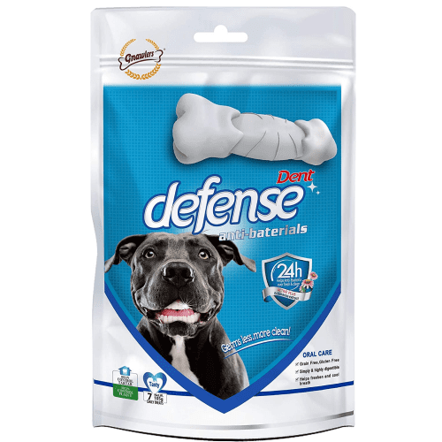 Gnawlers Dent Defense 7 in 1 Dental Care Chew Bones For Dogs (Pack of 2)