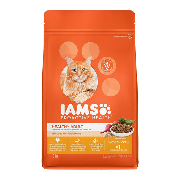 IAMS Proactive Health Healthy Adult Cat Food With Chicken Ingredients