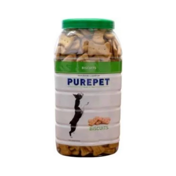 Purepet Dog Treats Biscuits 100% Veg 800g - Jar Ingredients