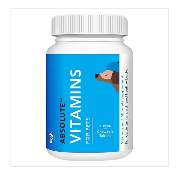 Drools Absolute Dog Supplement Tablet, Vitamin 400g 110 Pieces Jar Ingredients