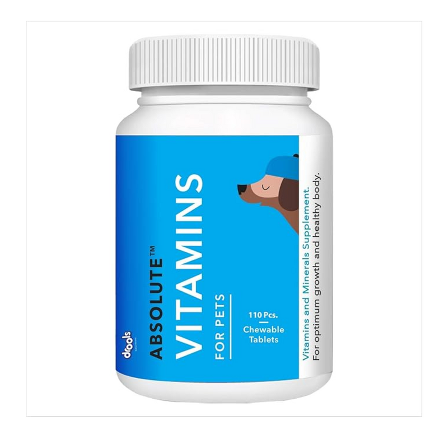 Drools Absolute Dog Supplement Tablet, Vitamin 400g 110 Pieces Jar