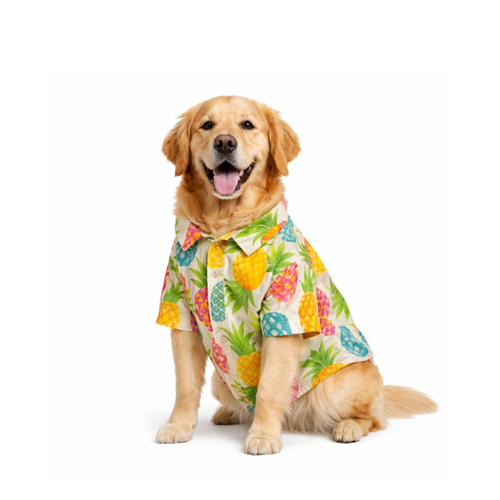 Furrfab Pineapple Print Shirt for Dog